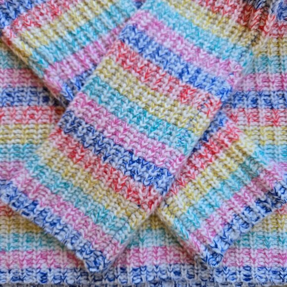 NWOT La Ligne Cherie Wool Cashmere Striped Pastel Sweater Medium - Picture 7 of 11